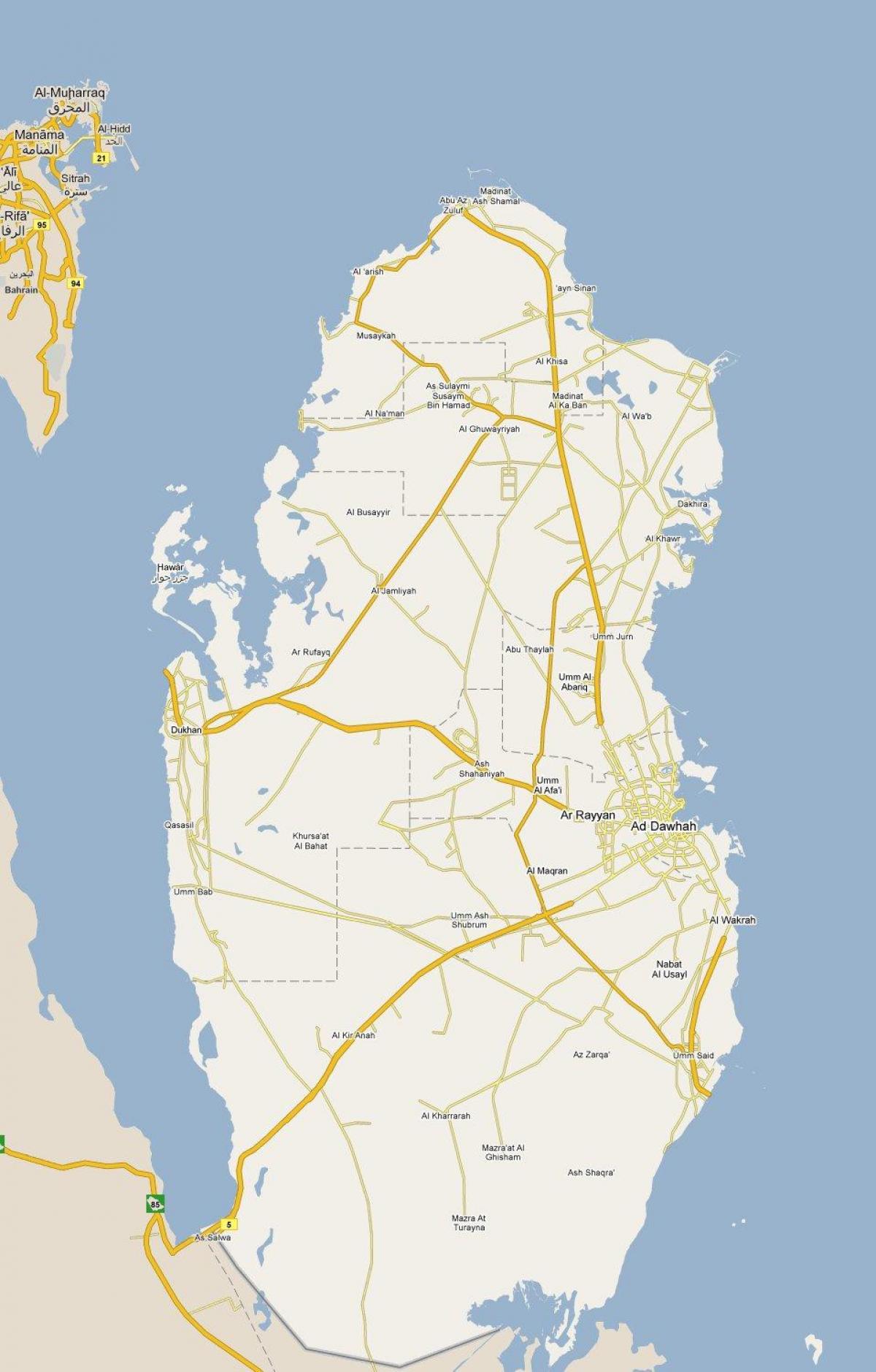 mapa de qatar