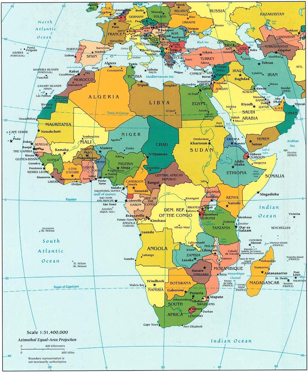 Mapa de qatar àfrica