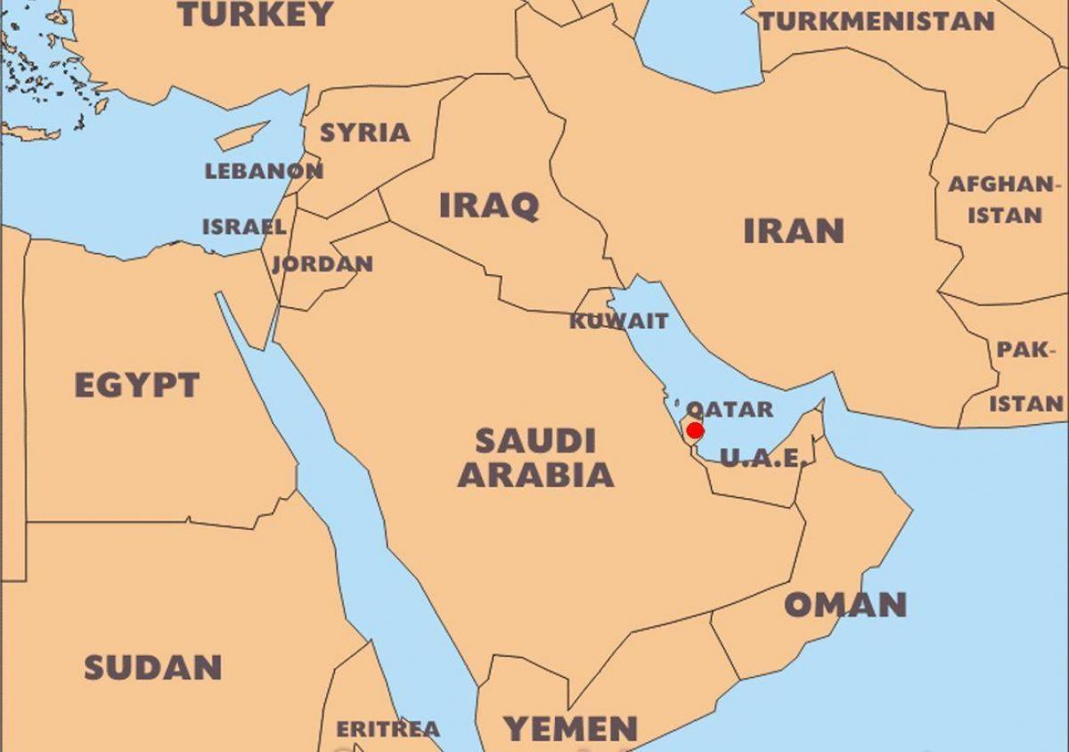 qatar, país en el mapa del món