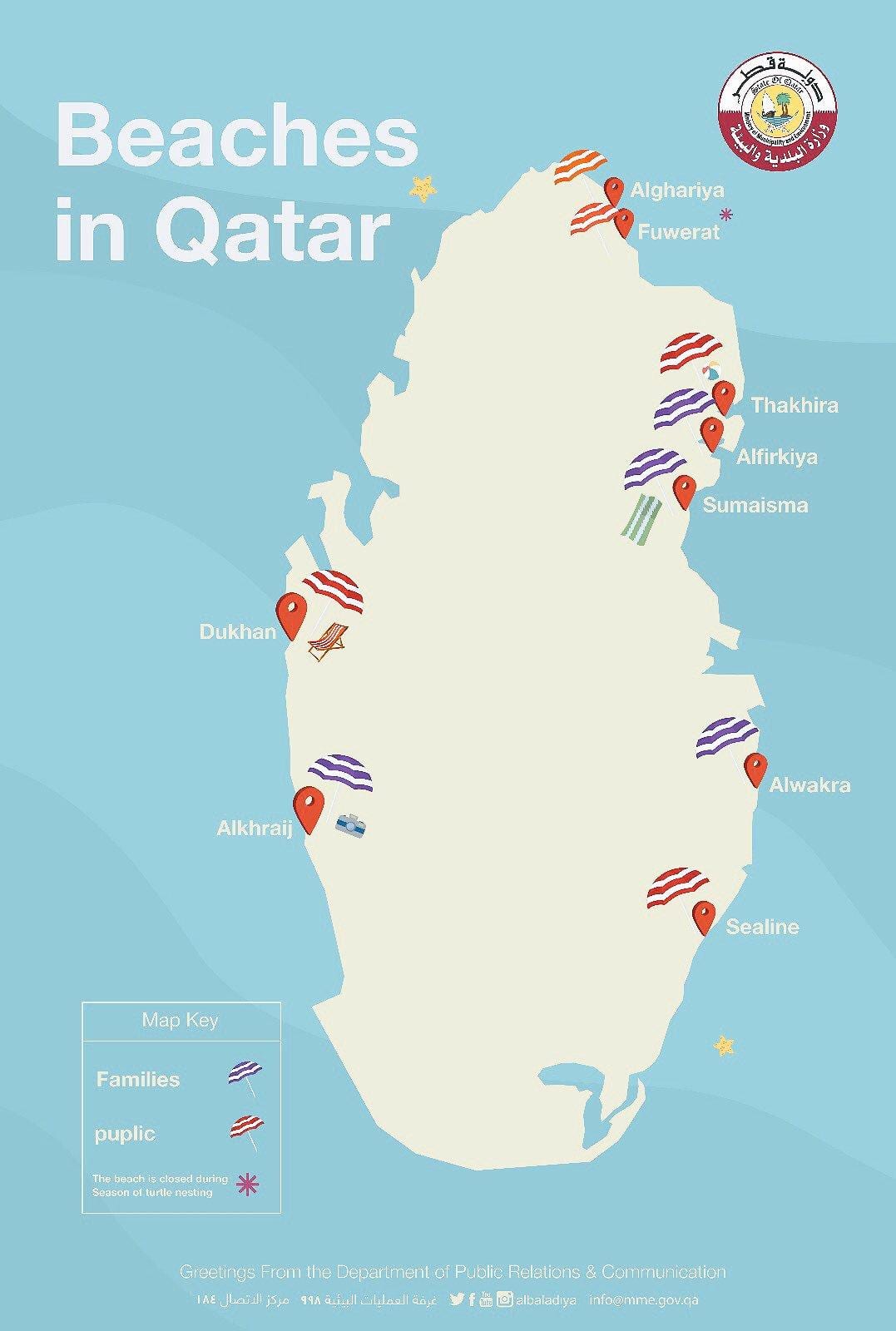 sealine beach resort qatar mapa de localització