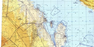 Mapa de qatar zona