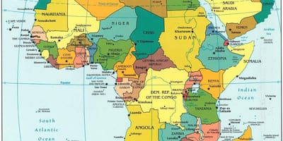 Mapa de qatar àfrica 