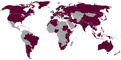 Qatar airlines destinacions mapa