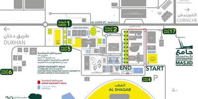 Mapa de qatar foundation