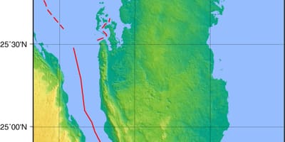 Mapa de qatar geografia