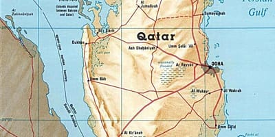 Mapa de qatar illes 