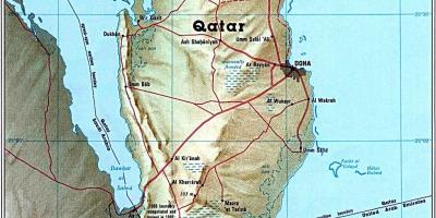 Mapa de qatar carretera 