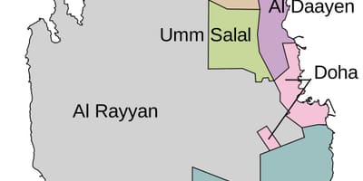 Mapa de qatar municipi 